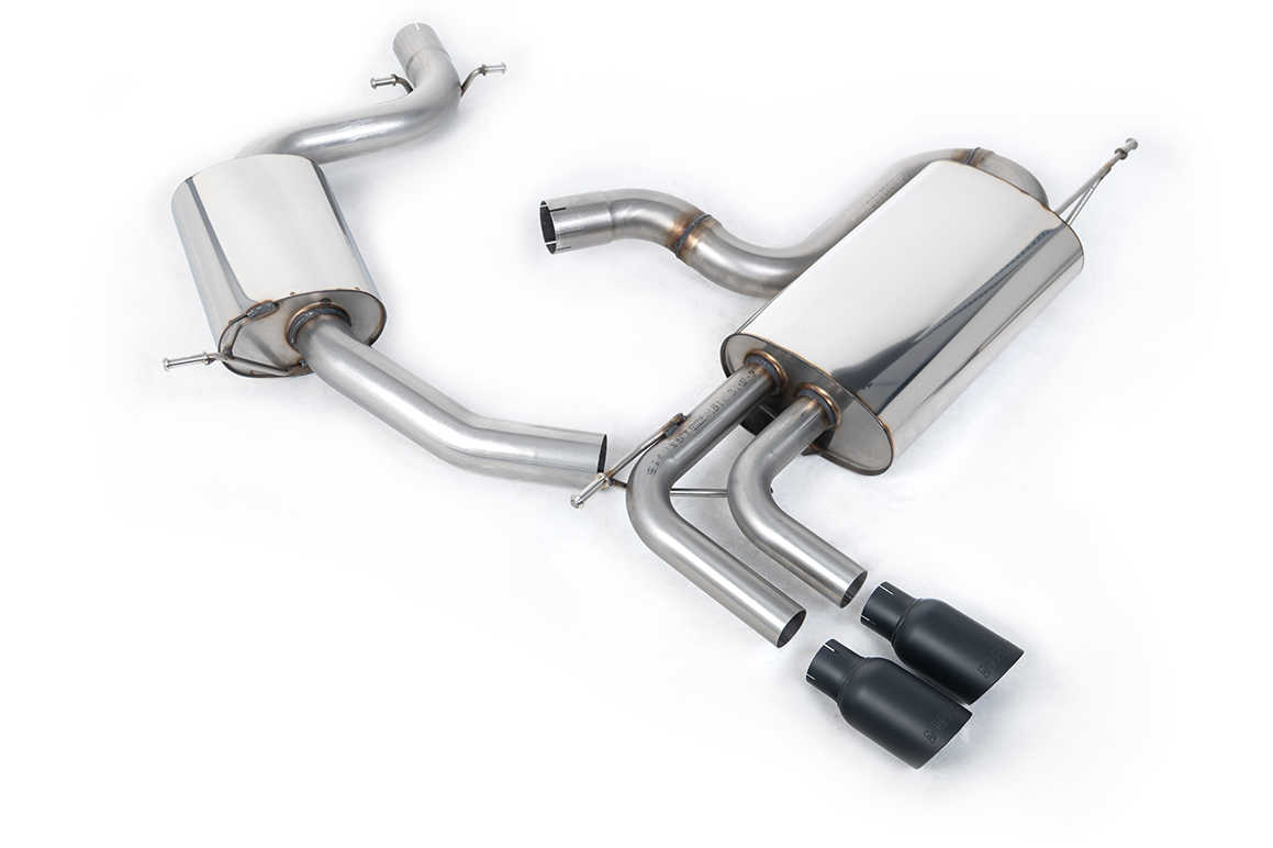 Image of Cat-Back Milltek 69.85 Twin 80mm GT80