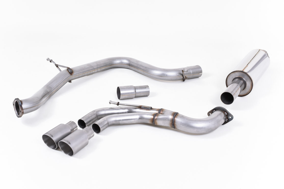 Image of Cat-Back Milltek 2.75" Twin 80mm GT80 für VW GOLF VII (5G1, BQ1, BE1, BE2) 2.0 GTD 184ps