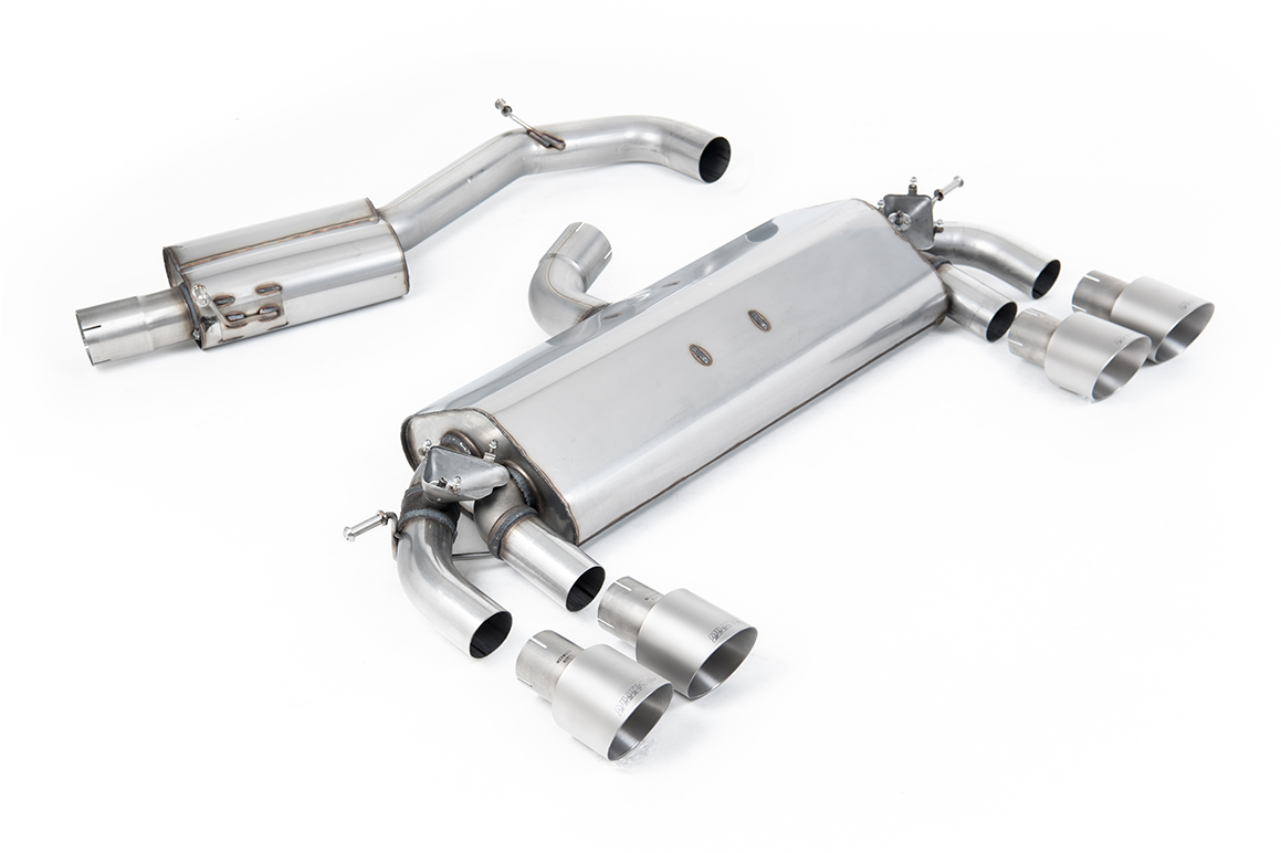 Image of Cat-Back Milltek 3" Quad 100mm GT100