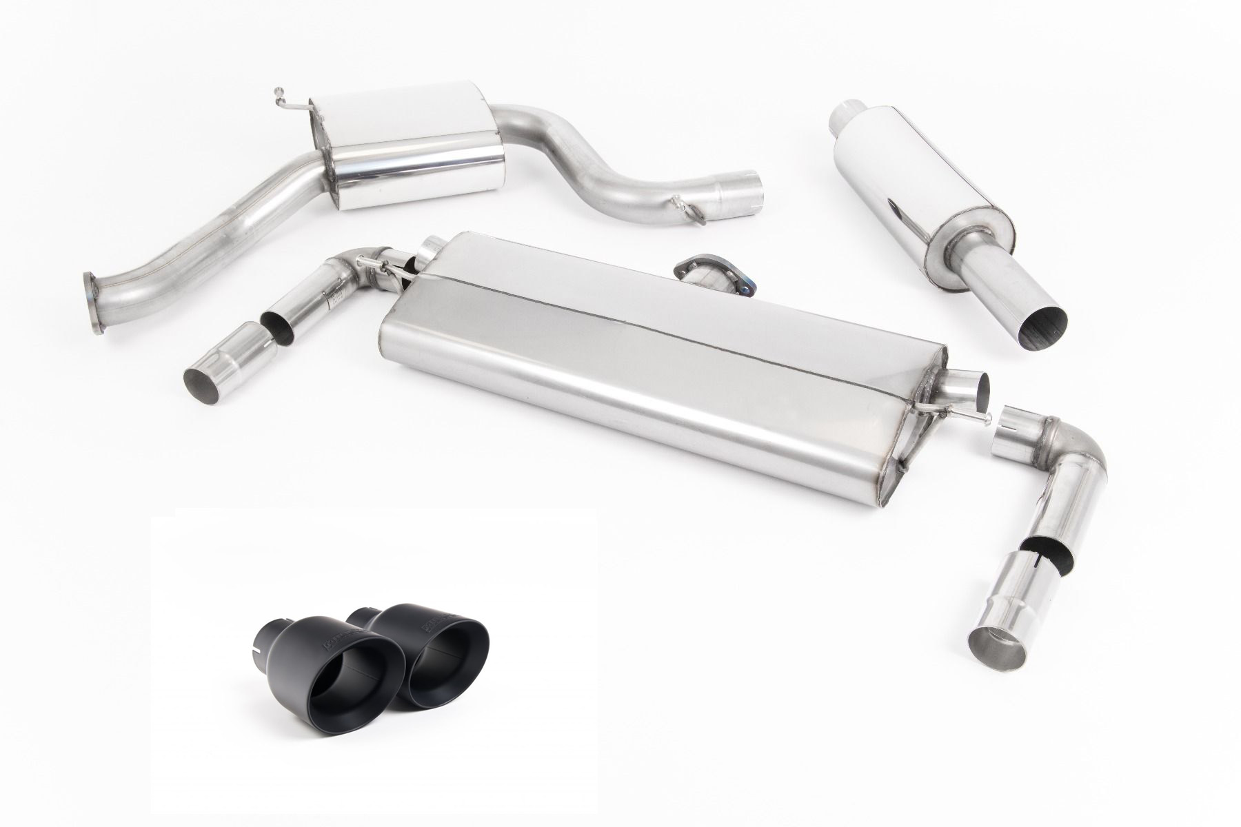 Image of Cat-Back Milltek 3" Dual 100mm GT100B für VW GOLF VII (5G1, BQ1, BE1, BE2) 2.0 GTI 245ps