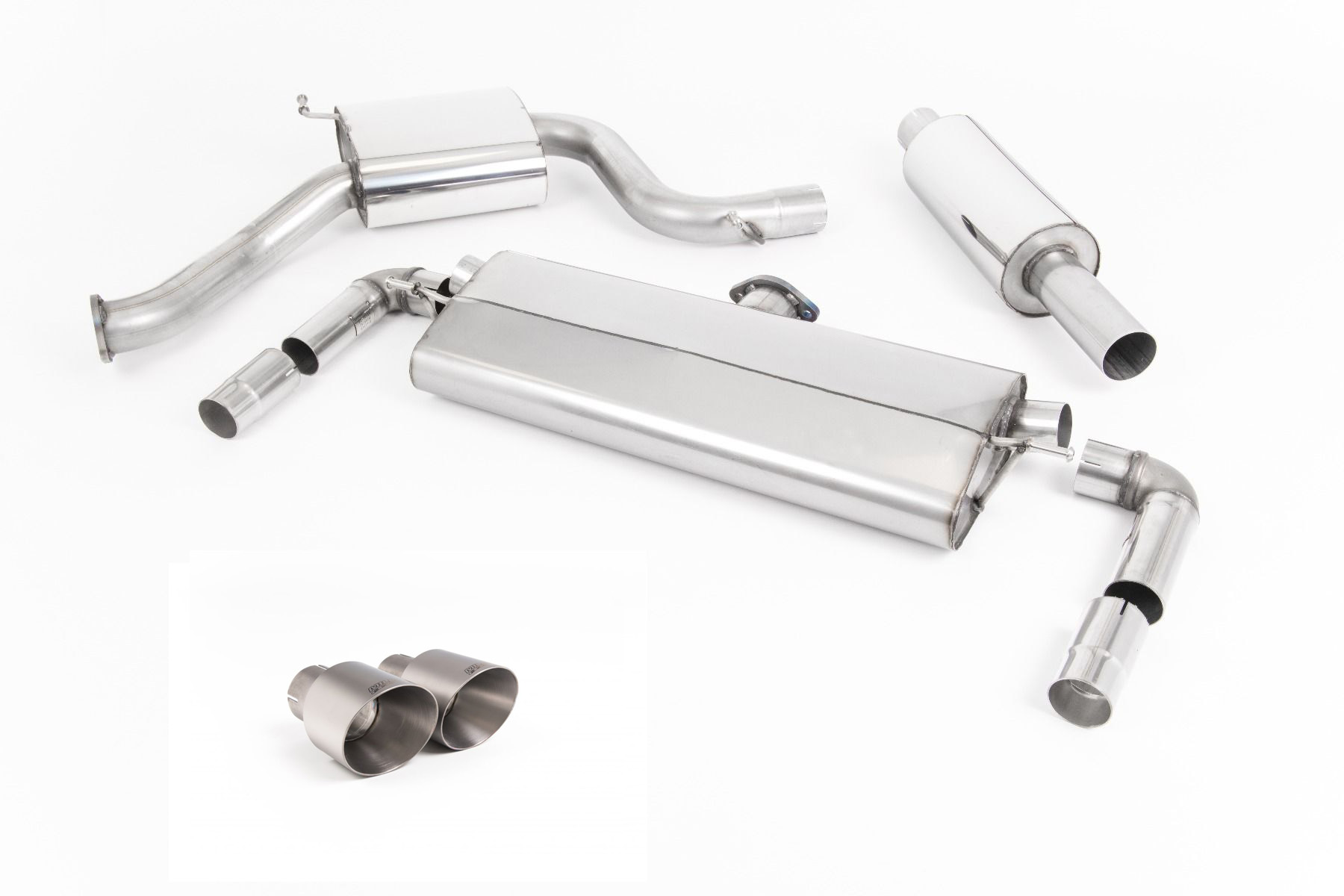 Cat-Back Milltek  3" GT Brushed Titanium