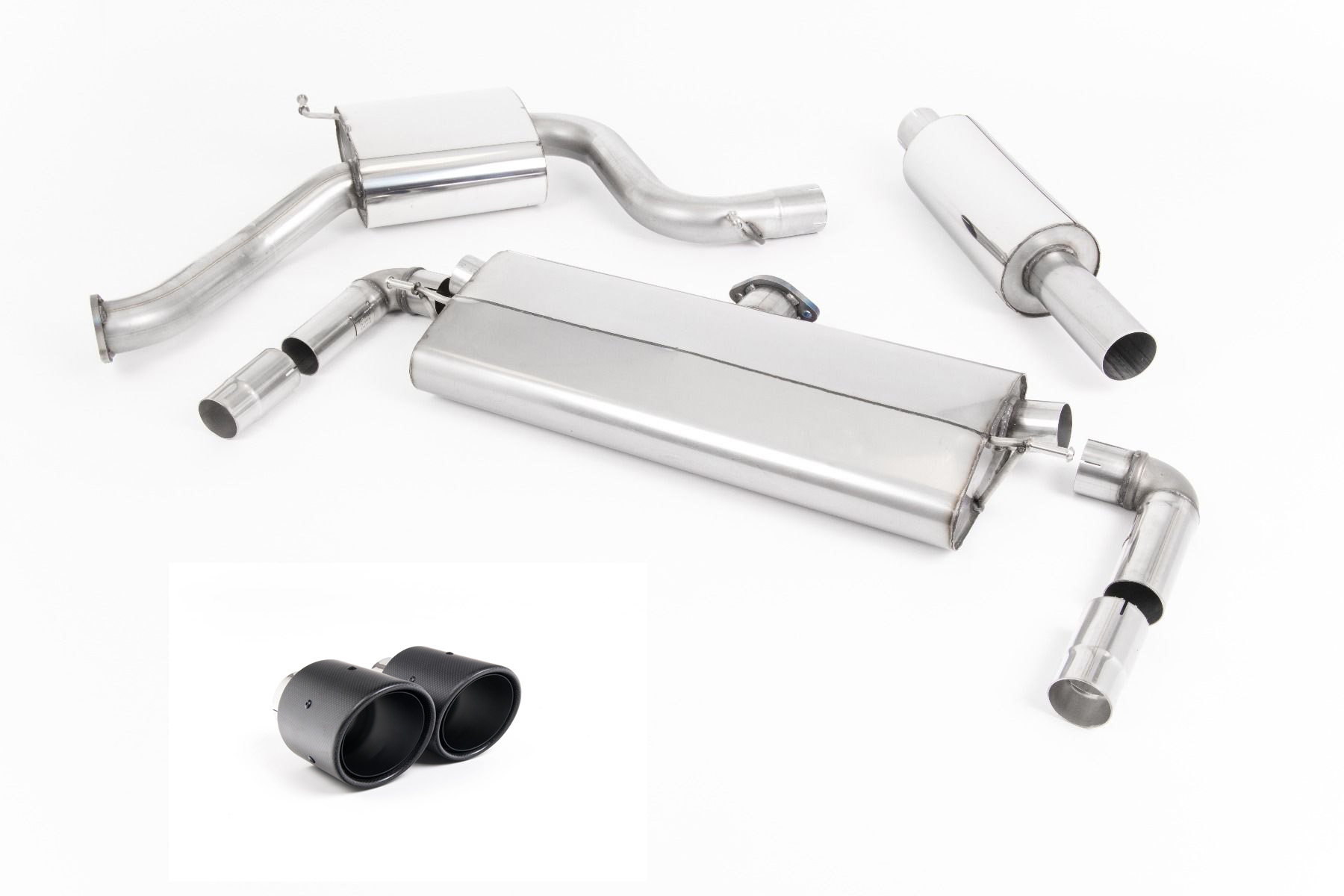 Image of Cat-Back Milltek 3" 102mm Carbon Jet