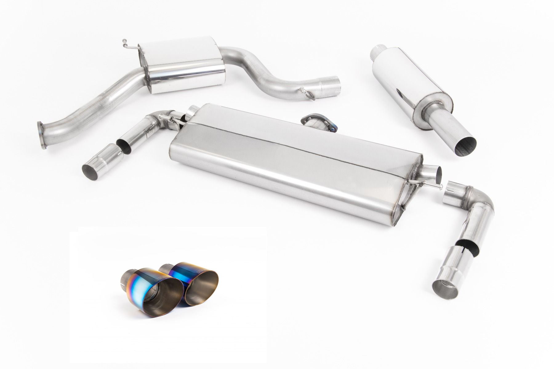 Image of Cat-Back Milltek 3" GT-100 für VW GOLF VII (5G1, BQ1, BE1, BE2) 2.0 GTI 245ps