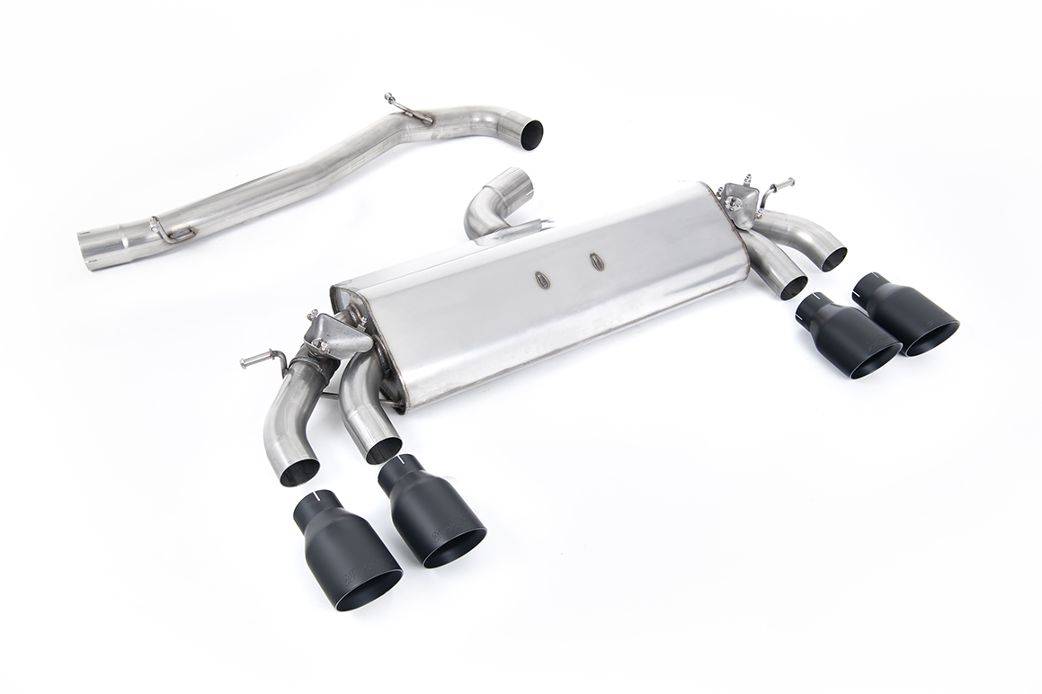 OPF-Back Milltek  3" Quad 100mm GT100 für VW GOLF VII (5G1, BQ1, BE1, BE2)  2.0 R 4motion 300ps