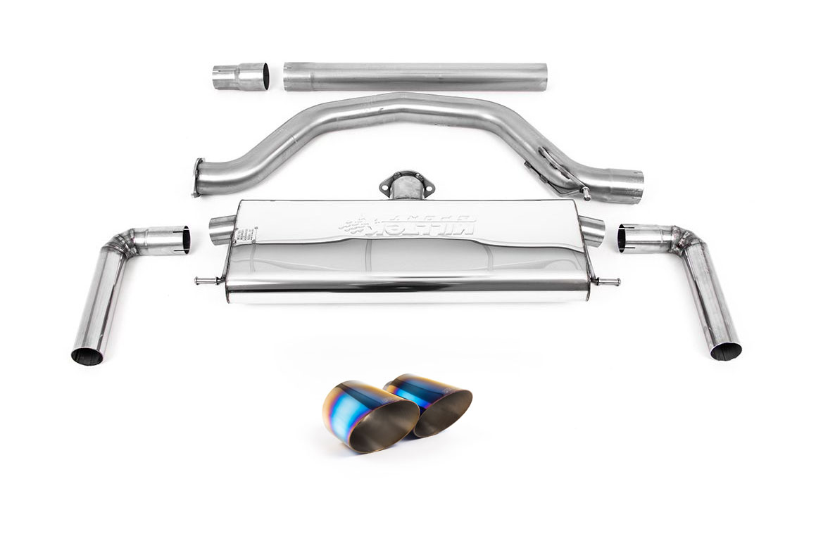Image of OPF-Back Milltek 3.15" Burnt/Blue Titanium GT-115