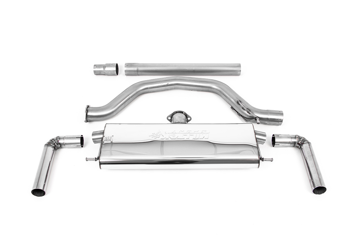 Image of OPF-Back Milltek 3.15" Cerakote Black GT-115 für VW GOLF VIII (CD1, DA1) 2.0 GTI 245ps