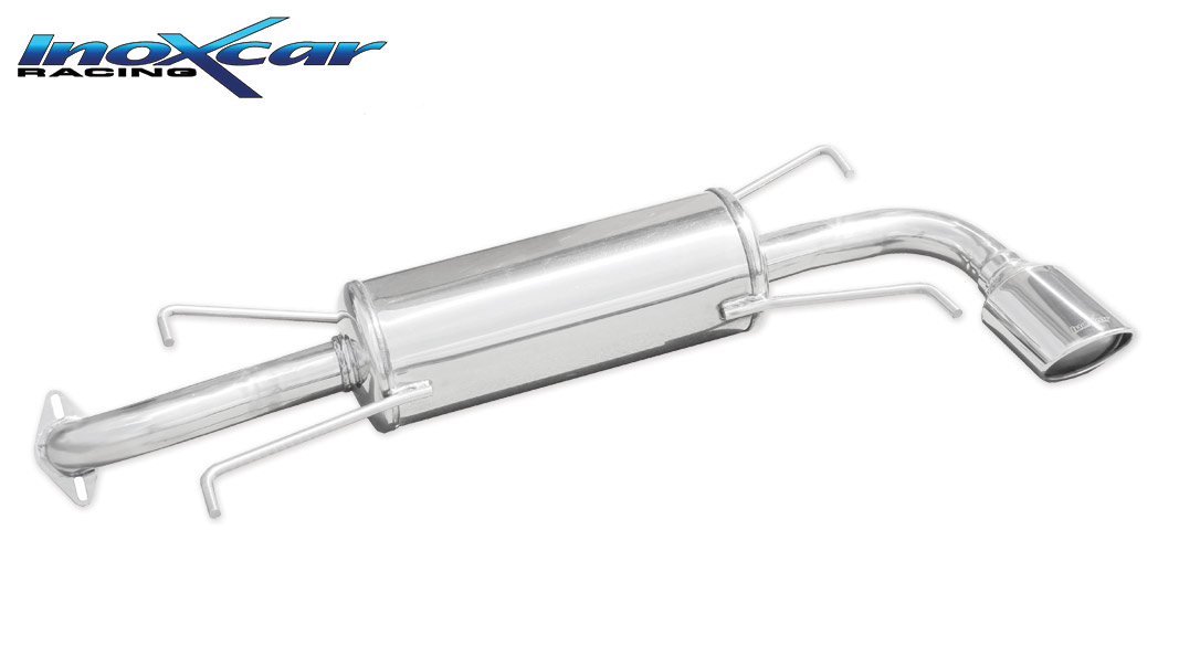 Image of Endschalldämpfer Inoxcar 120x80 Oval für SUBARU IMPREZA Berline bicorps trois ou cinq portes (GR, GH, G3) 2.0 R AWD (GH7) 150ps
