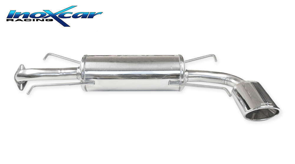 Image of Endschalldämpfer Inoxcar 150x105mm Oval für SUBARU IMPREZA Berline bicorps trois ou cinq portes (GR, GH, G3) 2.0 R AWD (GH7) 150ps