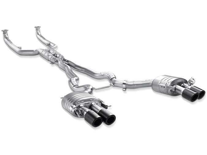 Image of Cat-Back Akrapovic Evolution Line Sportauspuffanlage ohne endrohr für BMW 6 Coupé (F13) M6 Competition 575ps