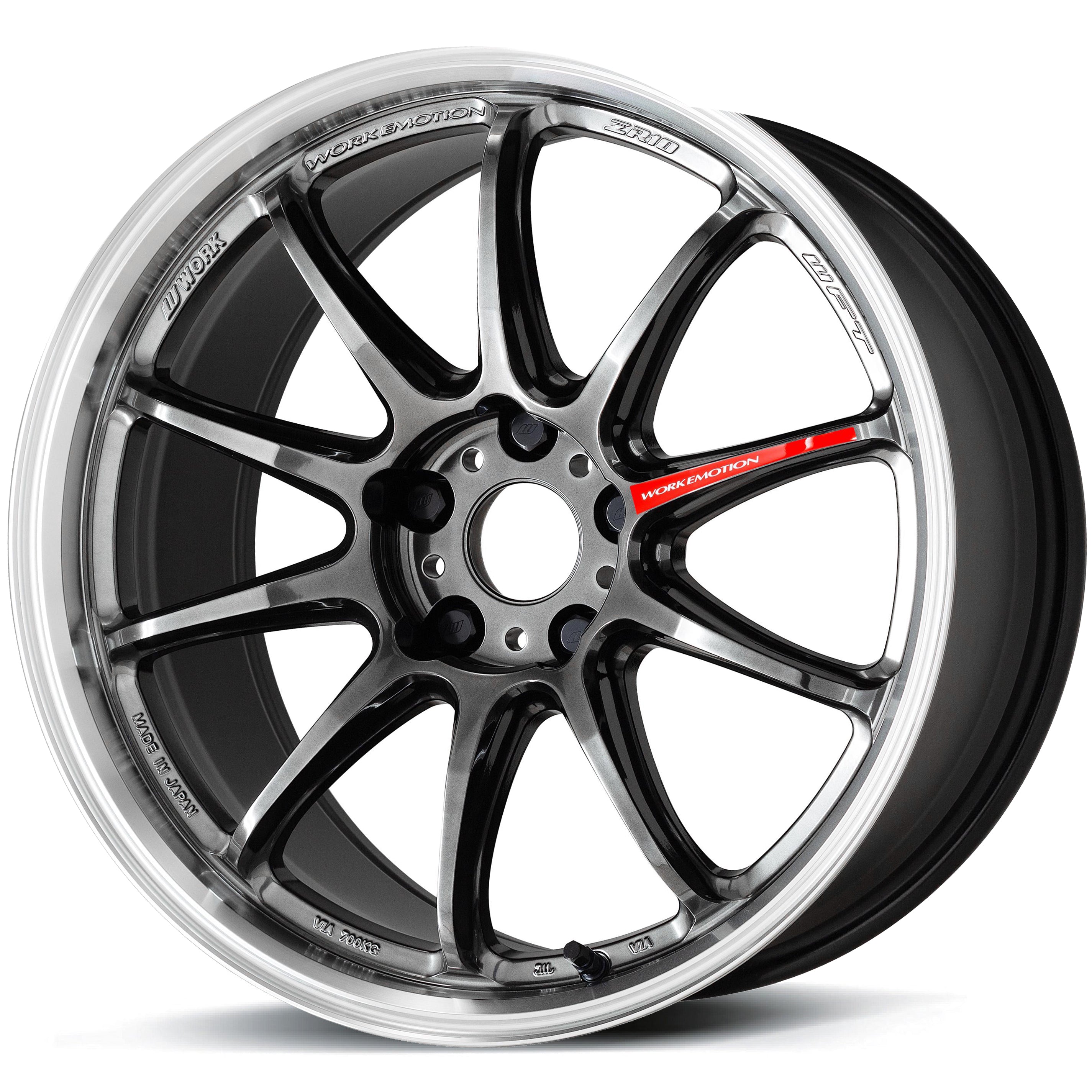Image of Work Emotion ZR10 8.5x19 5x114.3 ET45 Glim Black Diamond Cut Rim Felgen
