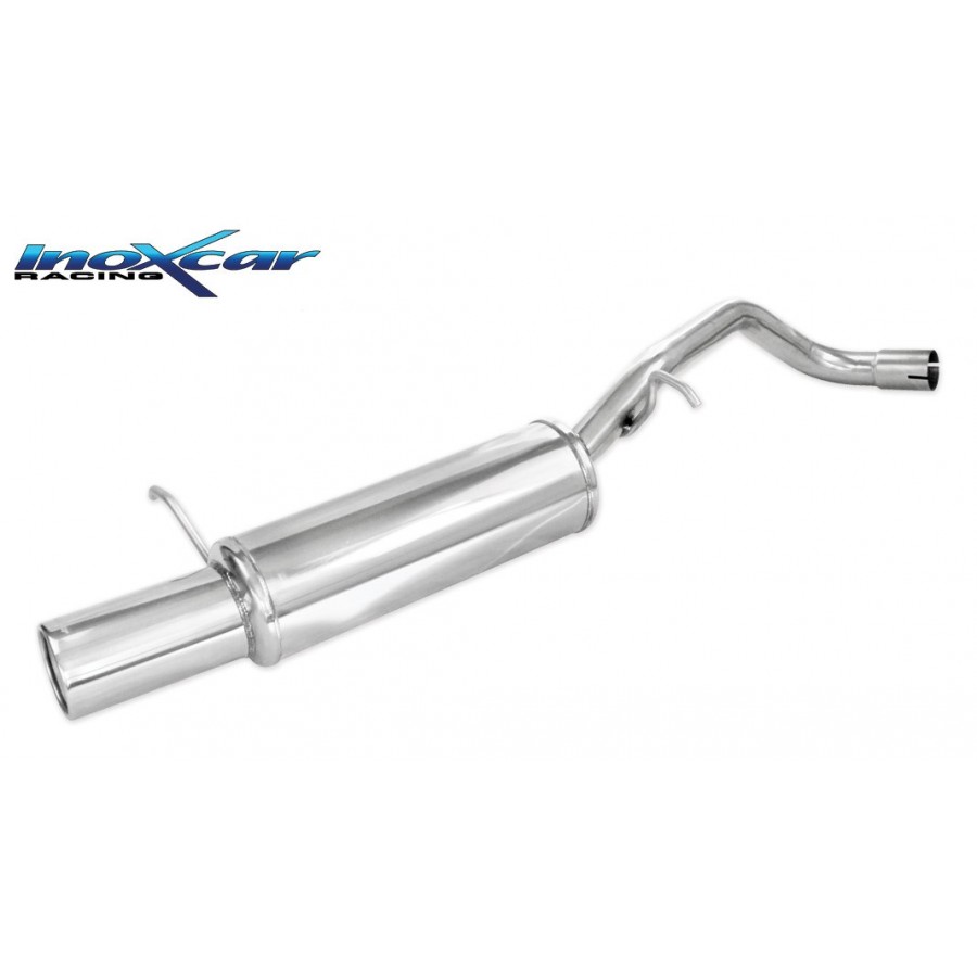 Image of Endschalldämpfer Inoxcar 102mm Rolled für VW POLO IV (9N_, 9A_) 1.4 16V 75ps