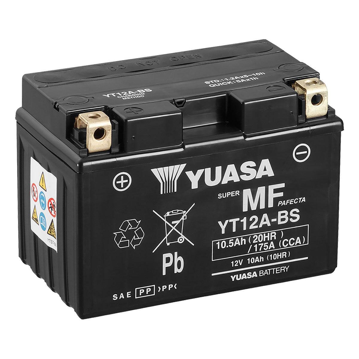 Batterie Moto Yuasa YT12A  12V 10.5Ah