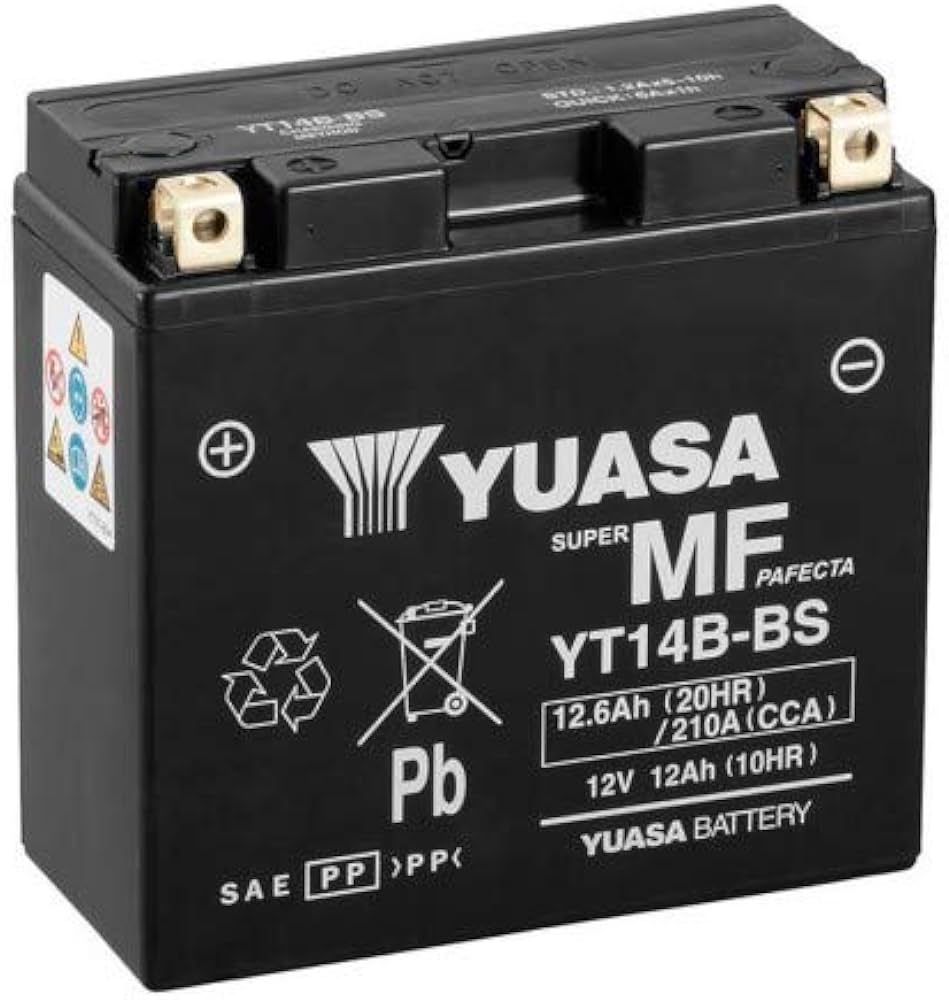 Batterie Moto Yuasa YT14B  12V 12.6Ah