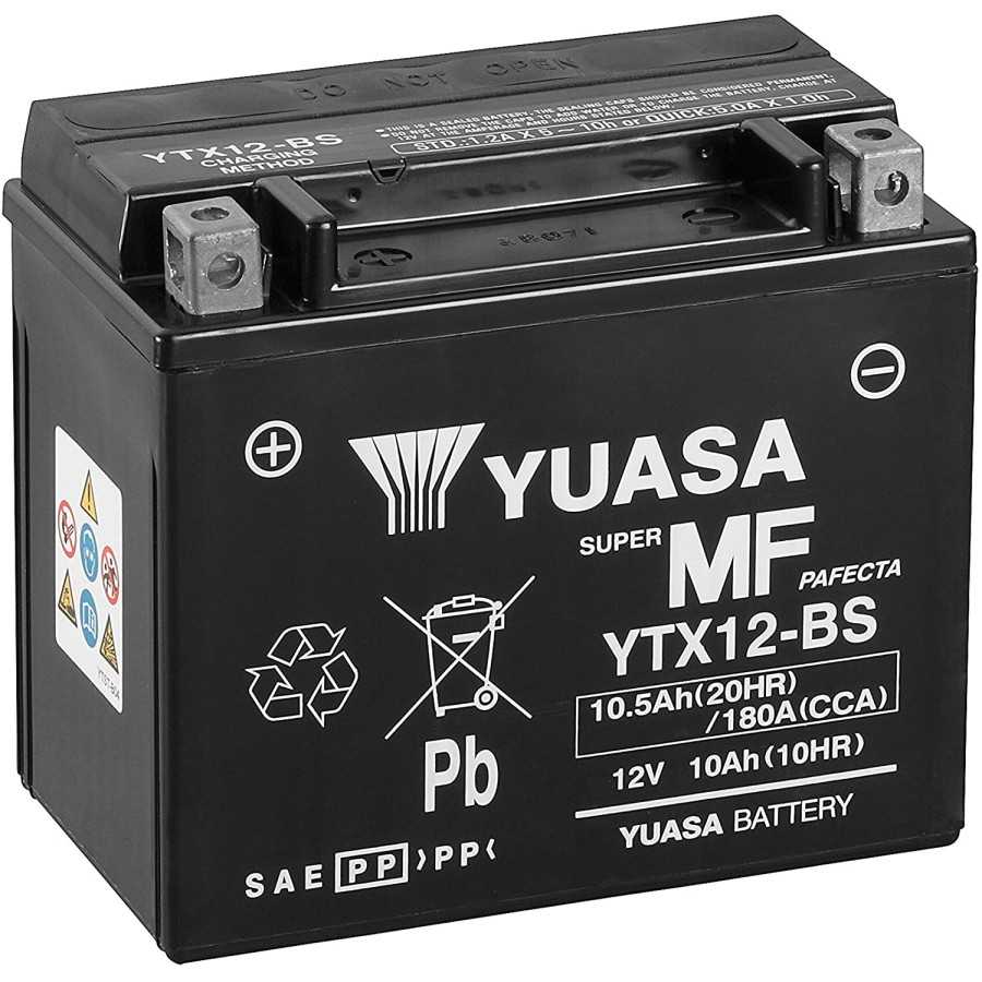 Batterie Moto Yuasa YTX12  12V 10.5Ah