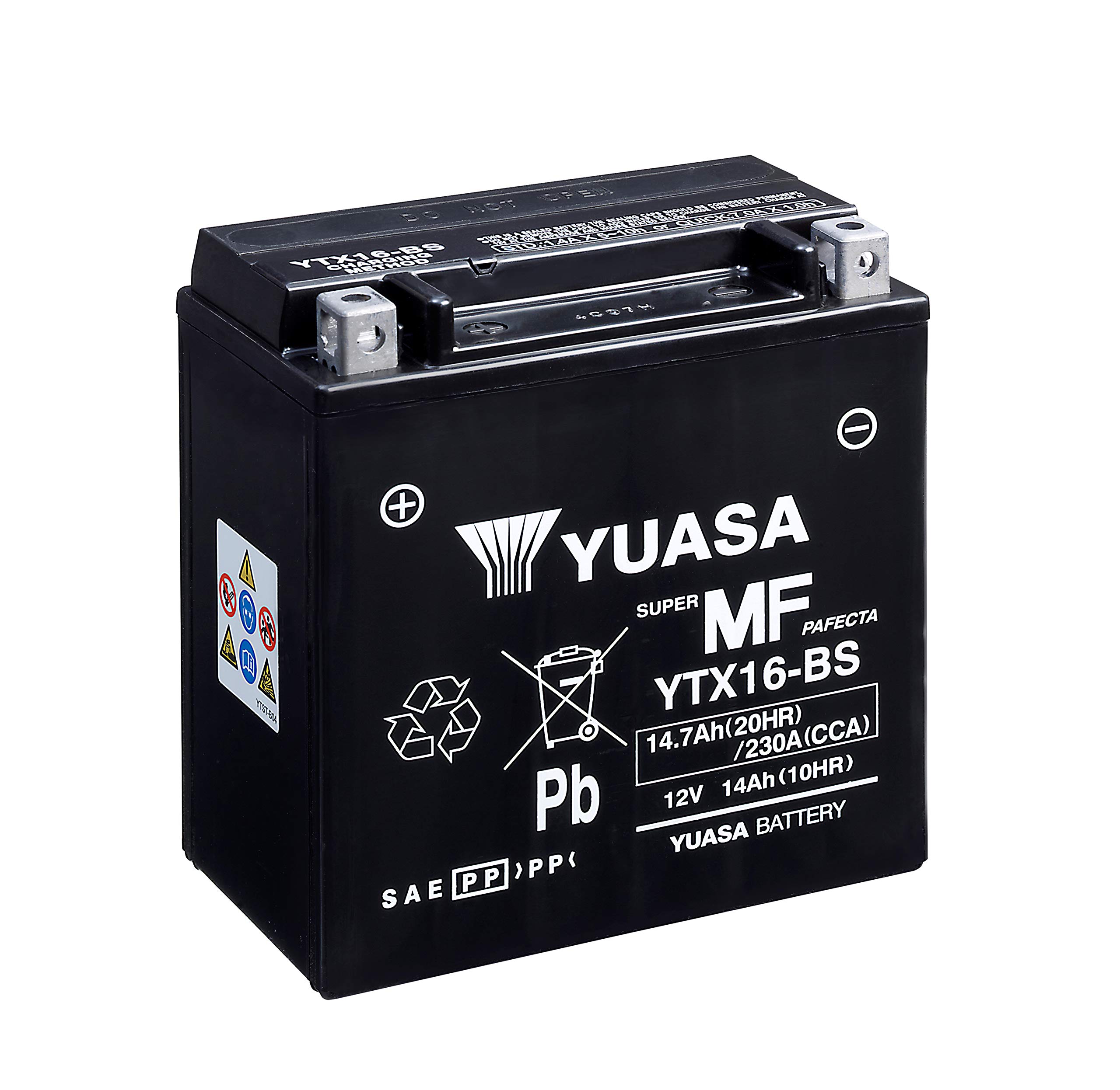 Batterie Moto Yuasa YTX16  12V 14.7Ah