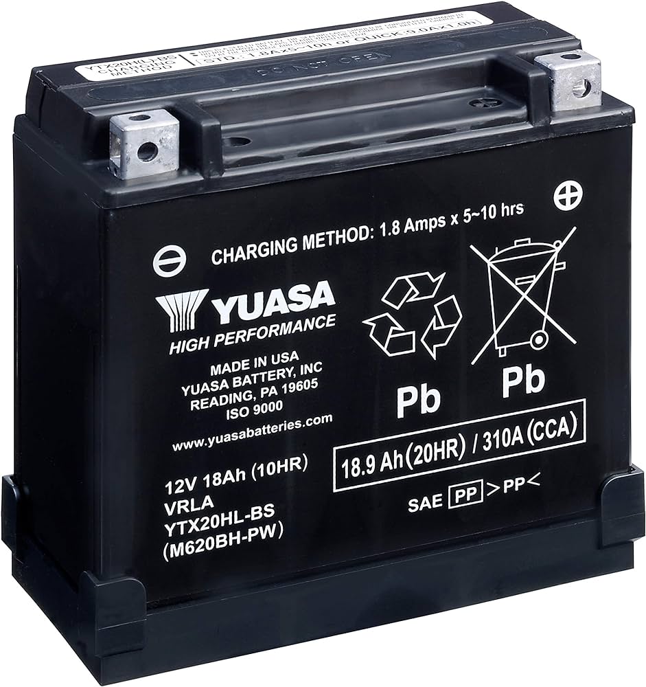 Batterie Moto Yuasa YTX20HL  12V 18.9Ah