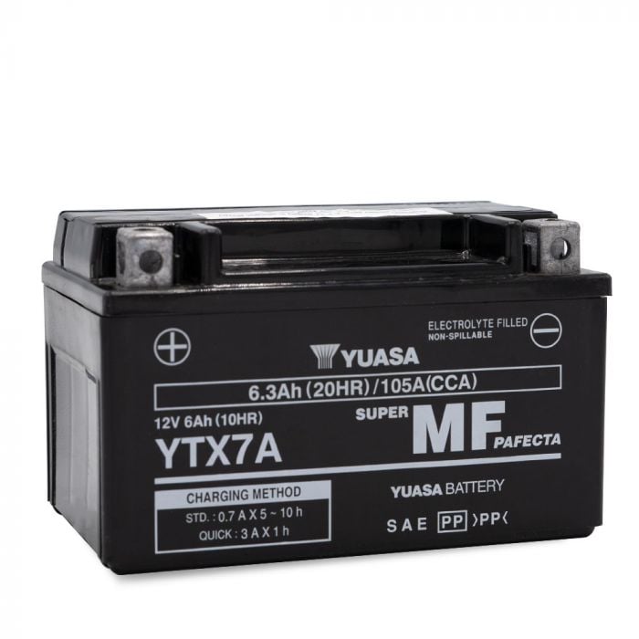 Batterie Moto Yuasa YTX7A  12V 6.3Ah