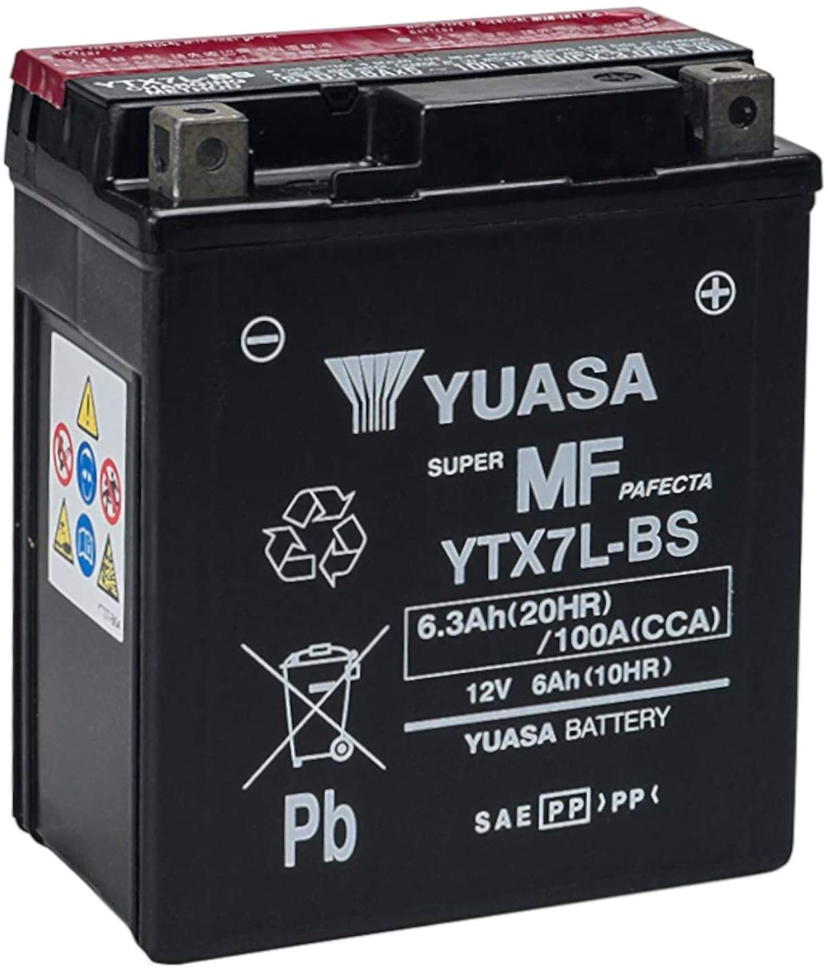 Batterie Moto Yuasa YTX7L  12V 6.3Ah