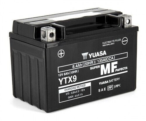 Batterie Moto Yuasa YTX9  12V 8.4Ah