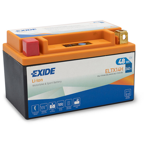 Batterie Moto Lithium Exide ELTX20H 12V 6Ah - Rupteur
