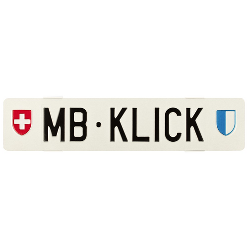 MB Klick Nummernrahmen Rahmenlose Kennzeichenhalter (Langformat)