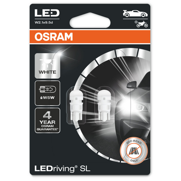 Ampoules Led Osram LEDriving SL Cool White 12V 1W 6000K W5W pour