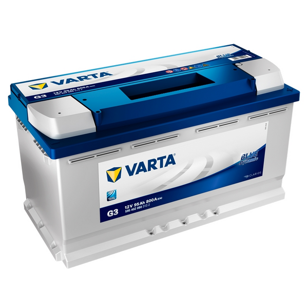 Batterie Voiture Varta G3 Blue Dynamic 12V 95Ah 800A - Rupteur