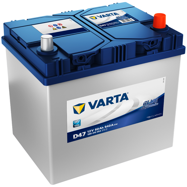 Autobatterie Varta D47 Blue Dynamic 12V 60Ah 540A - Rupteur