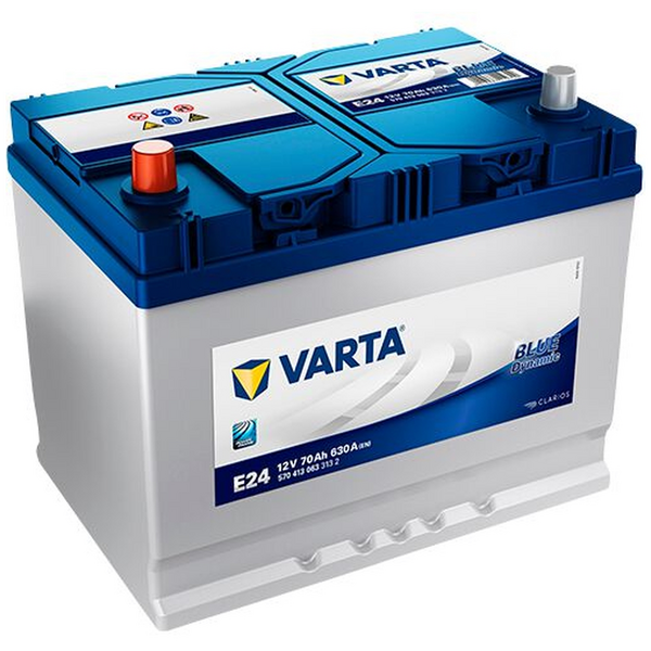 Batterie Voiture Varta E24 Blue Dynamic 12V 70Ah 630A