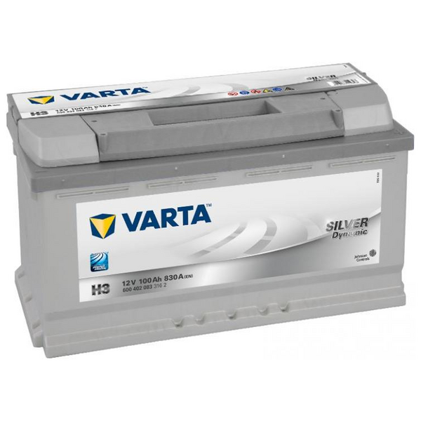 Autobatterie Varta H3 Silver Dynamic 12V 100Ah 830A - Rupteur
