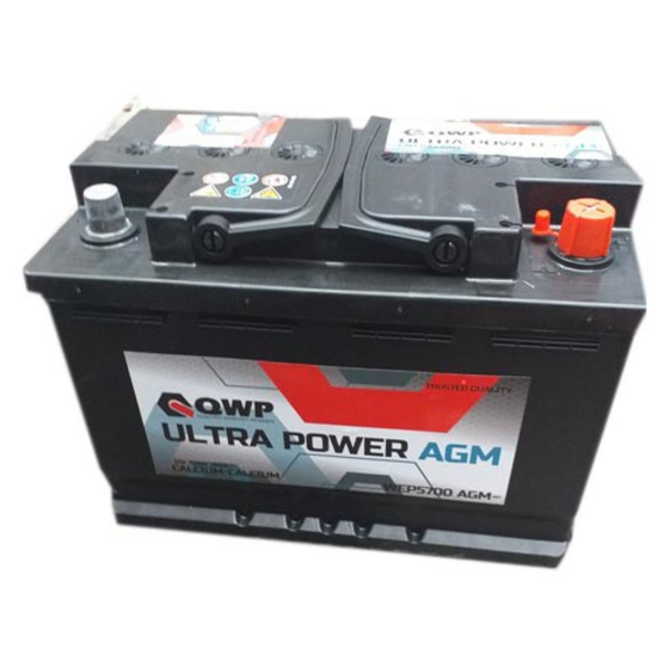 Autobatterie QWP WEP5700 AGM 12V 70Ah 720A - Rupteur