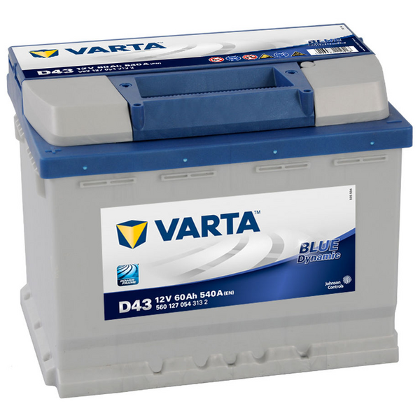Batterie Voiture Varta D43 Blue Dynamic 12V 60Ah 540A
