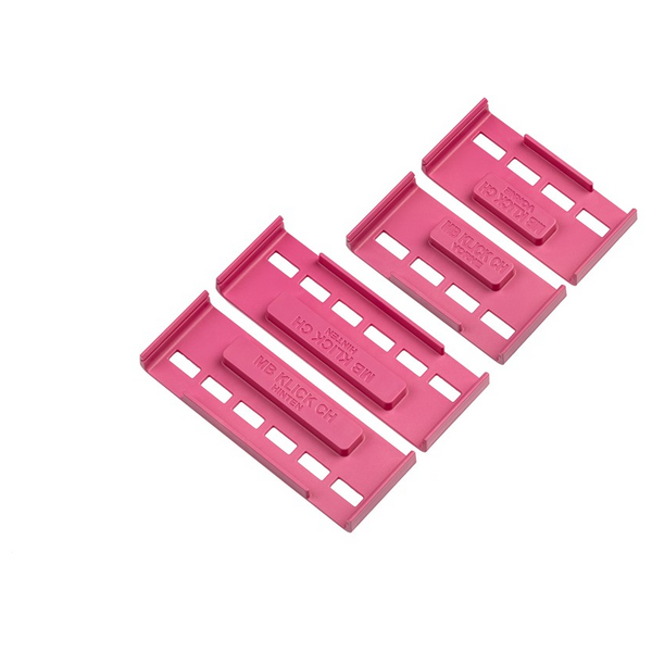 MB Klick Nummernrahmen Rahmenlose Kennzeichenhalter Pink (Langformat)