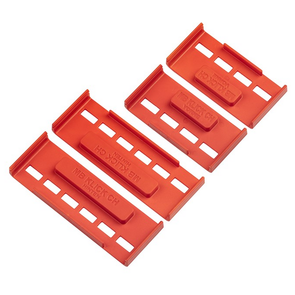MB Klick Nummernrahmen Rahmenlose Kennzeichenhalter Rot (Langformat)