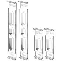 21Cars  Transparent Rahmenlose Kennzeichenhalter (Hochformat)