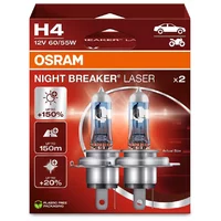 Ampoules Hallogènes Osram Night Breaker Laser H4 Duobox 