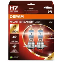 Ampoules Hallogènes Osram Night Breaker 220 H7 Duobox 