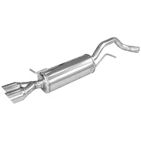Echappement Final Inoxcar  2x80mm Racing Angled pour AUDI A1 (8X1, 8XK)  1.4 TFSI 140cv