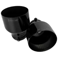 Embouts d'échappement Bull-X  100mm Black