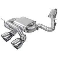 Cat-Back avec système de clapets Bull-X Ego-X 102mm Straight Cut pour VW GOLF VI (5K1) 2.0 R 4motion 270 cv