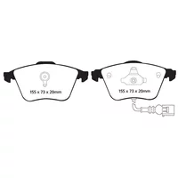 Plaquettes de Frein Avant  EBC Yellowstuff pour VW GOLF VI Décapotable (517) 2.0 R 265 cv