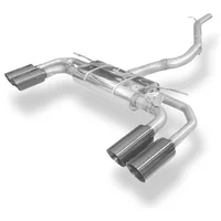 Cat-Back mit Klappensystem FOX  3" 2x100mm