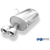 Endschalldämpfer FOX  63.5mm 2x88x79mm
