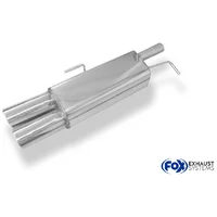 Endschalldämpfer FOX  55mm 2x100mm