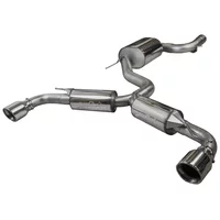 Cat-Back Bull-X  3" 101mm Rolled pour VW SCIROCCO III (137, 138) 2.0 R 265 cv
