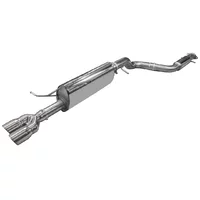 Cat-Back Bull-X  3" 2x76mm Straight Cut pour SEAT LEON (1M1) 1.8 T Cupra R 209 cv
