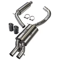 Cat-Back avec système de clapets Bull-X Ego-X 2.50" Carbon 2x80mm