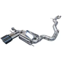 Cat-Back avec système de clapets Bull-X Ego-X 3" 2x90mm Carbon pour AUDI A3 Sportback (8PA) RS3 quattro 340 cv