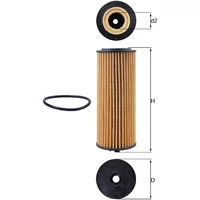 FiltreHuile Mahle OX 1162D