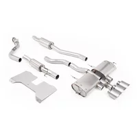 Catback Milltek Resonated GT-100 Brushed Titanium